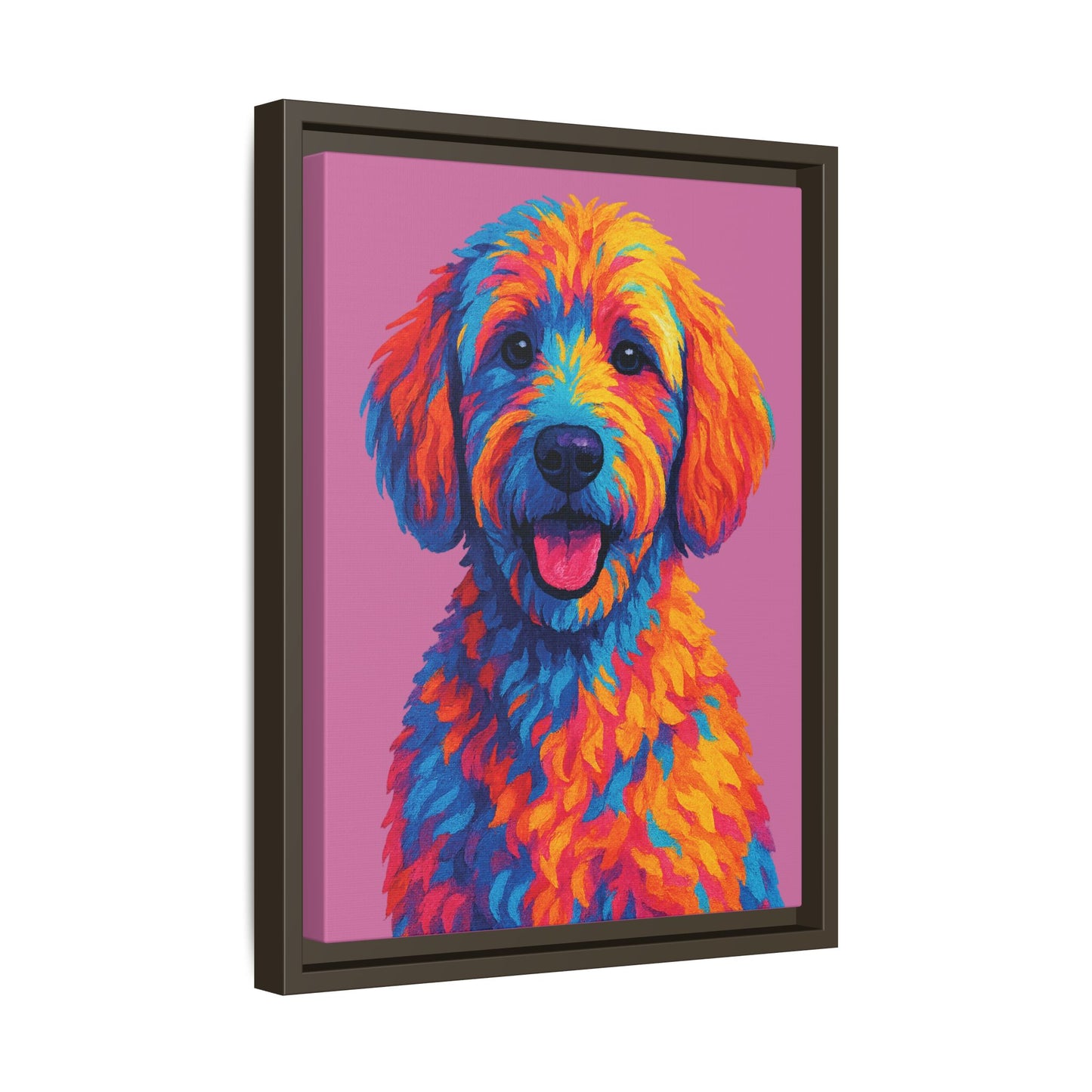 Matte Canvas, Framed (Multi-color) - The Pup Factory - Azalea Goldendoodle