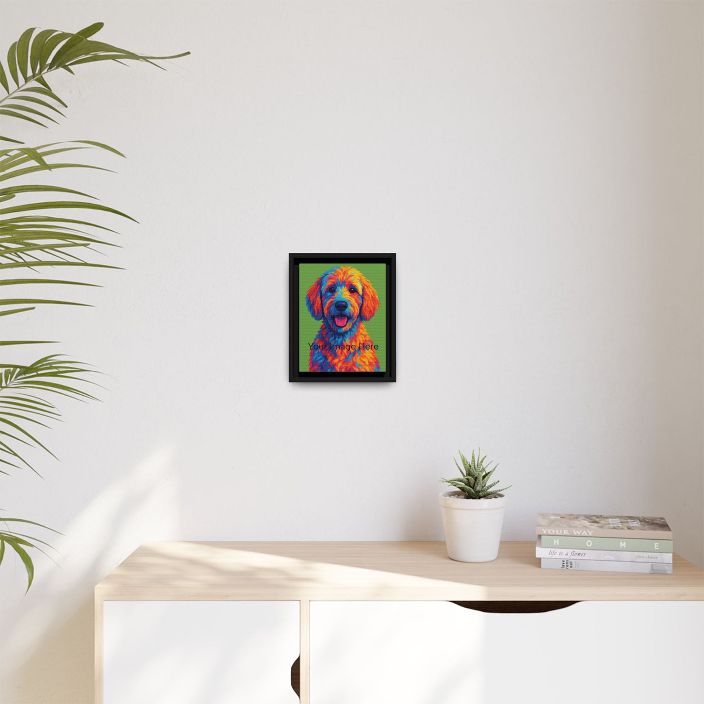 Personalized - Matte Canvas, Framed (Multi-color) - The Pup Factory - Custom Image