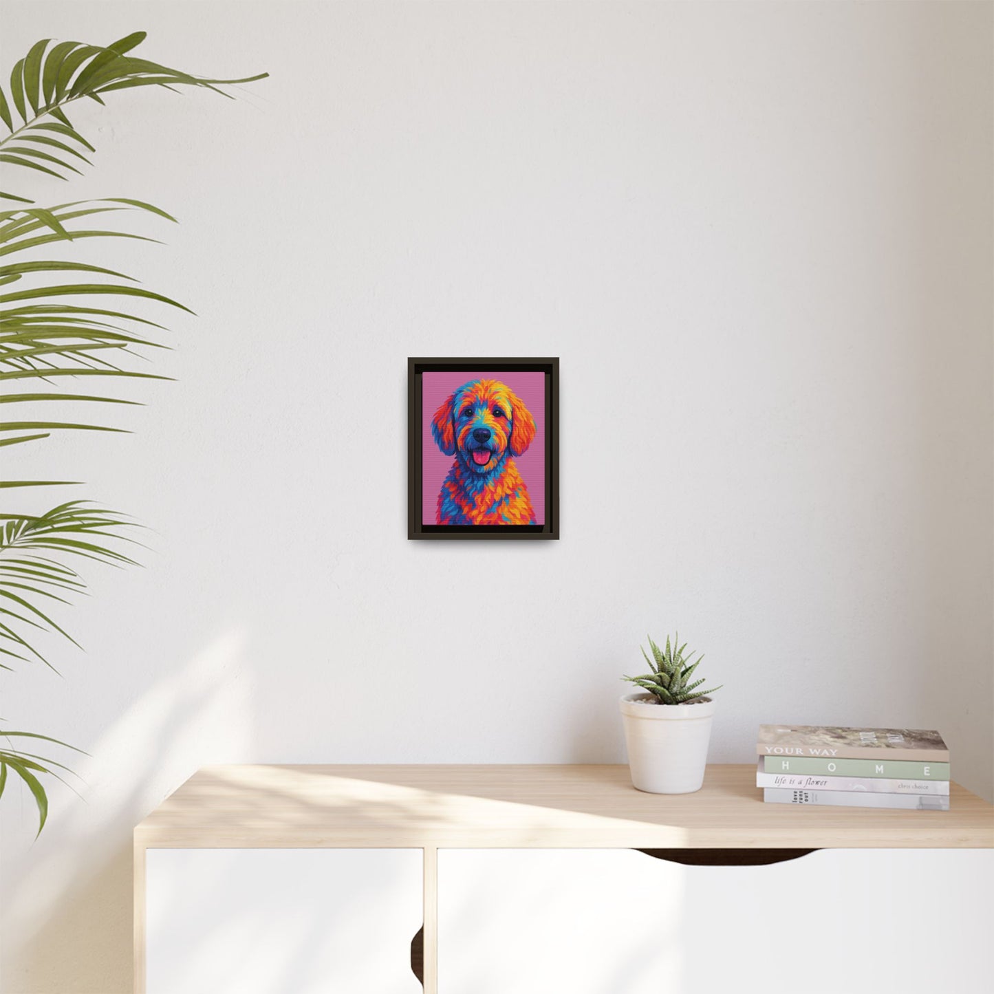Matte Canvas, Framed (Multi-color) - The Pup Factory - Azalea Goldendoodle