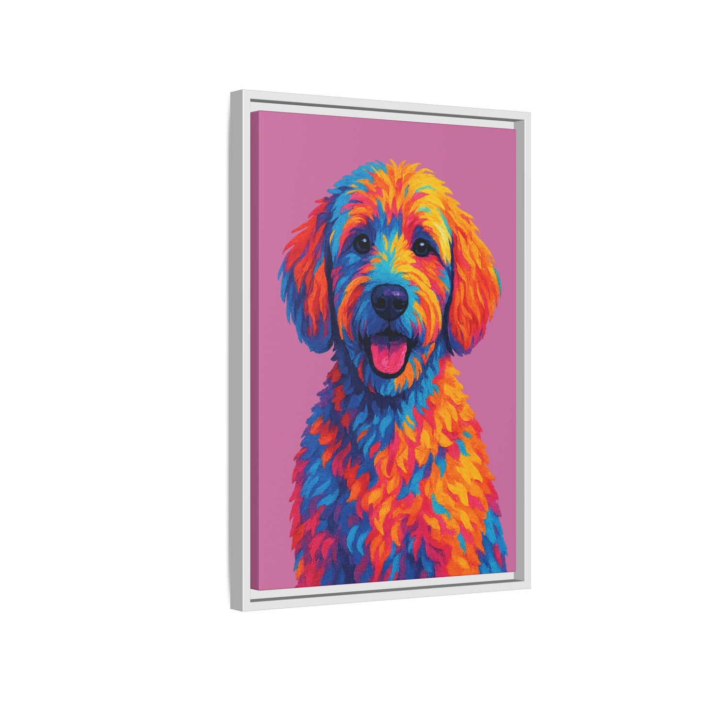 Matte Canvas, Framed (Multi-color) - The Pup Factory - Azalea Goldendoodle