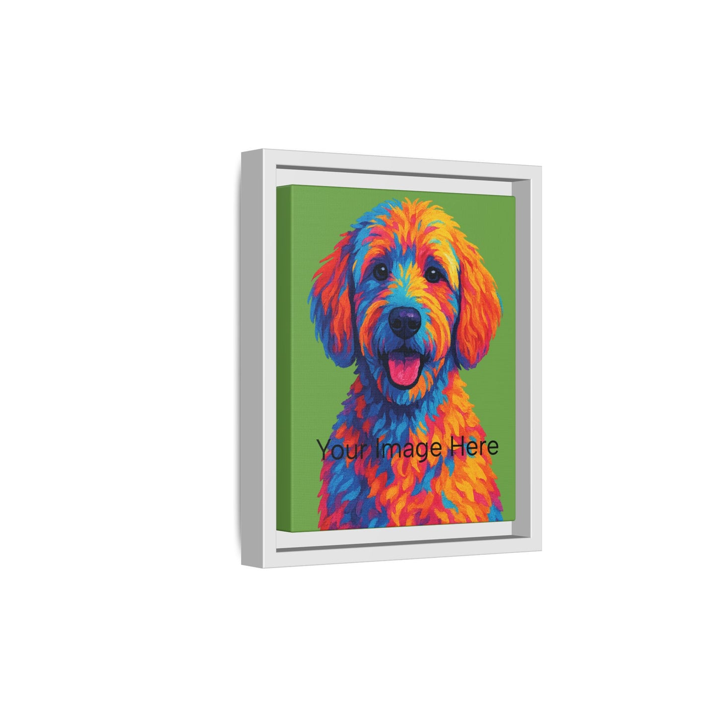 Personalized - Matte Canvas, Framed (Multi-color) - The Pup Factory - Custom Image