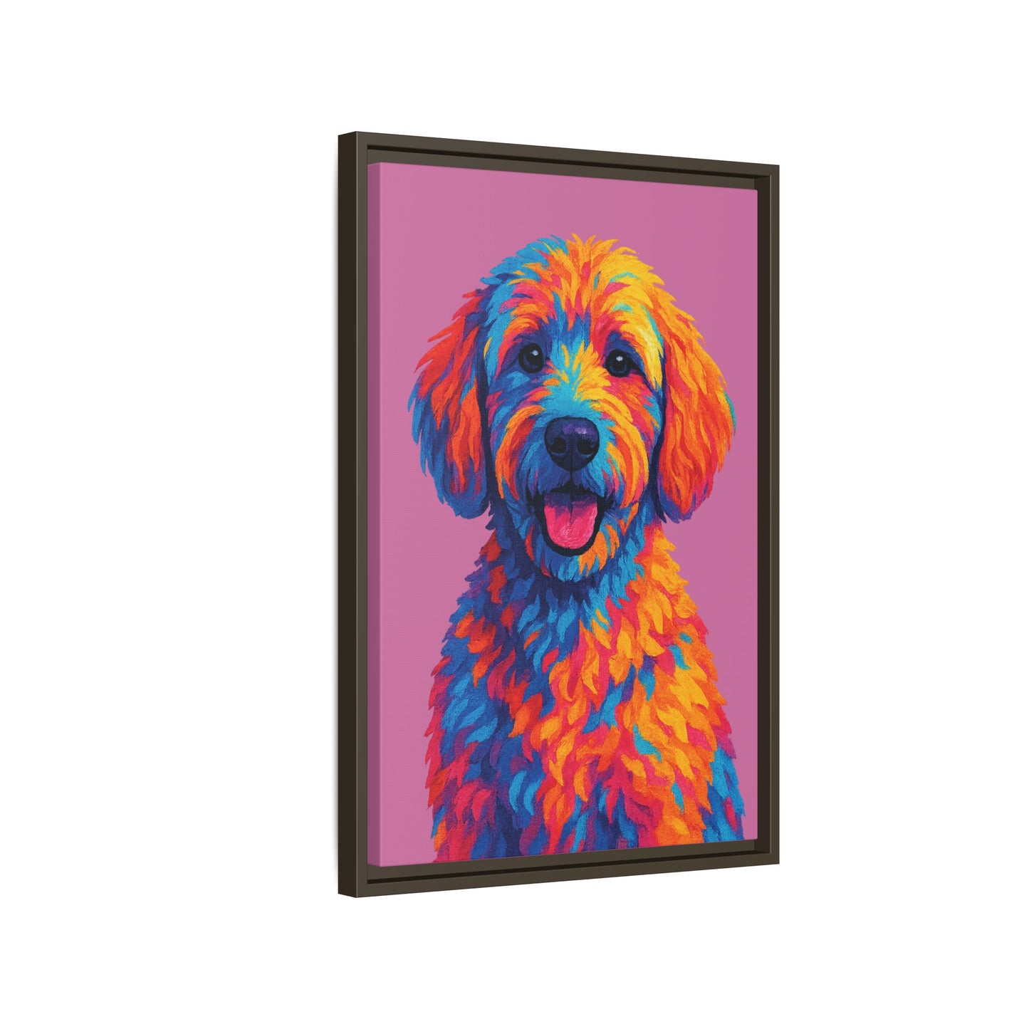 Matte Canvas, Framed (Multi-color) - The Pup Factory - Azalea Goldendoodle