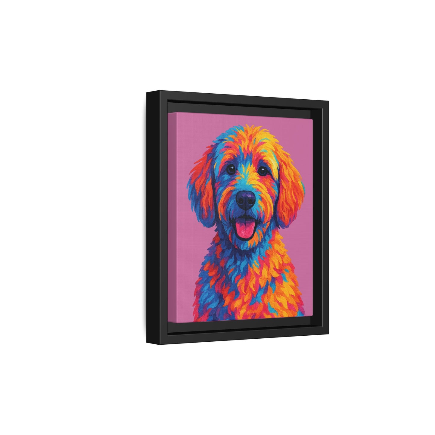 Matte Canvas, Framed (Multi-color) - The Pup Factory - Azalea Goldendoodle