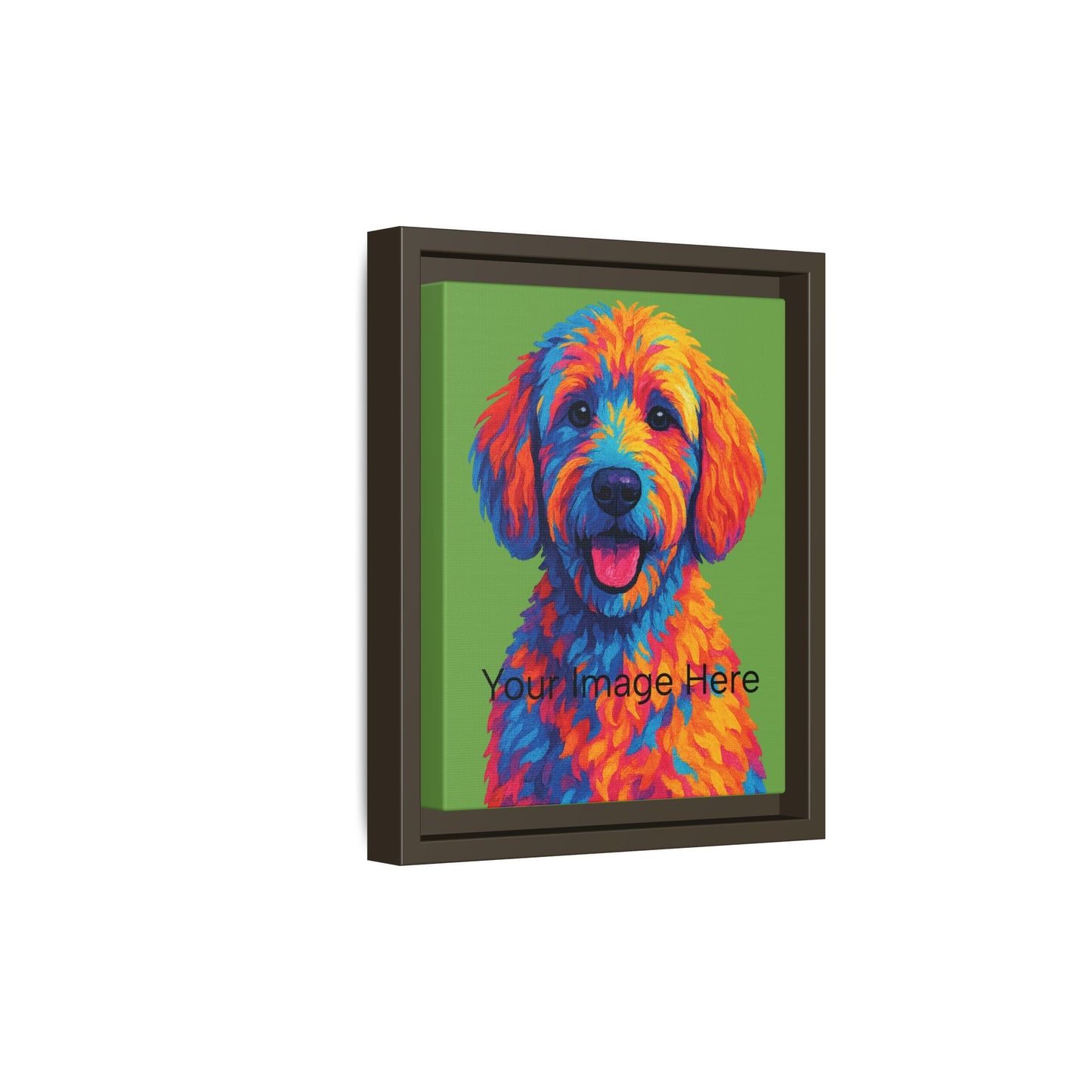 Personalized - Matte Canvas, Framed (Multi-color) - The Pup Factory - Custom Image