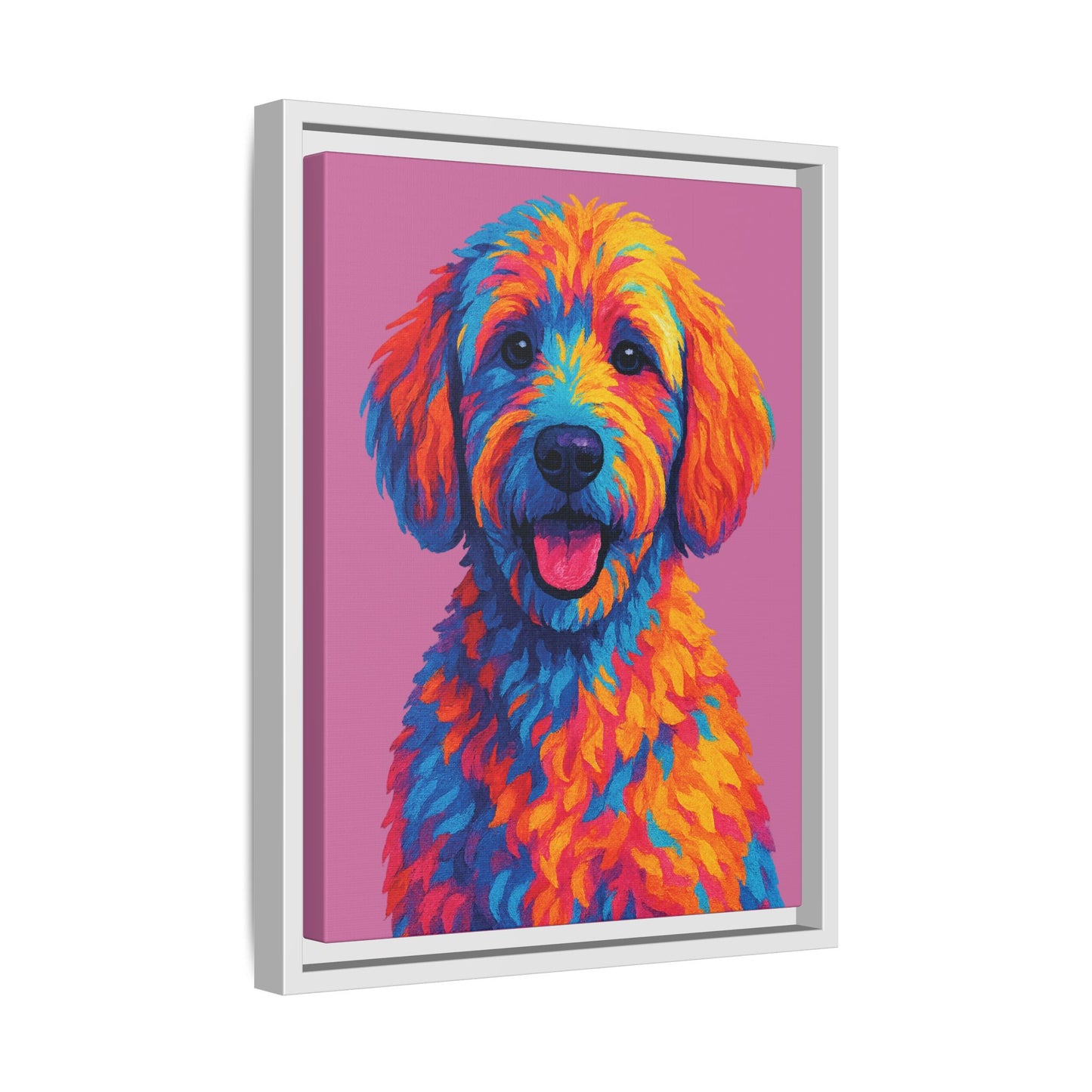 Matte Canvas, Framed (Multi-color) - The Pup Factory - Azalea Goldendoodle