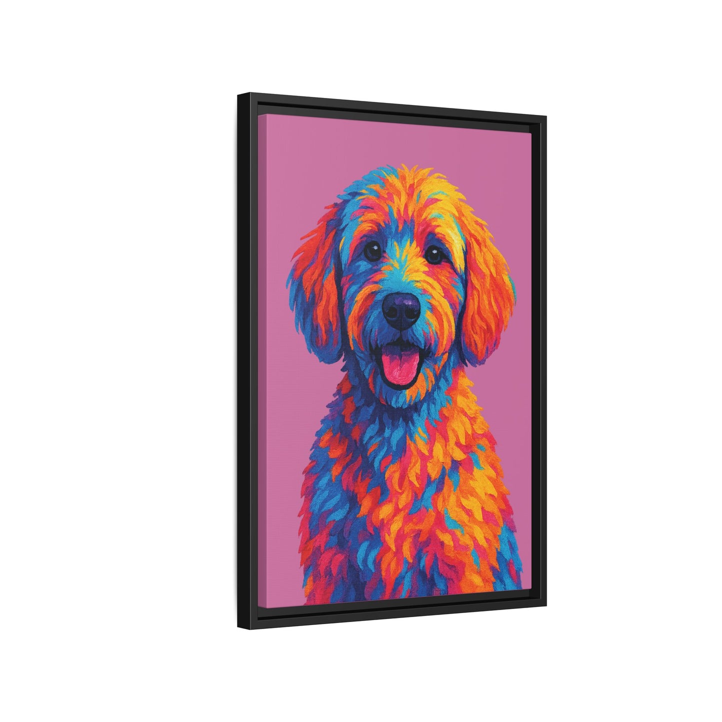 Matte Canvas, Framed (Multi-color) - The Pup Factory - Azalea Goldendoodle