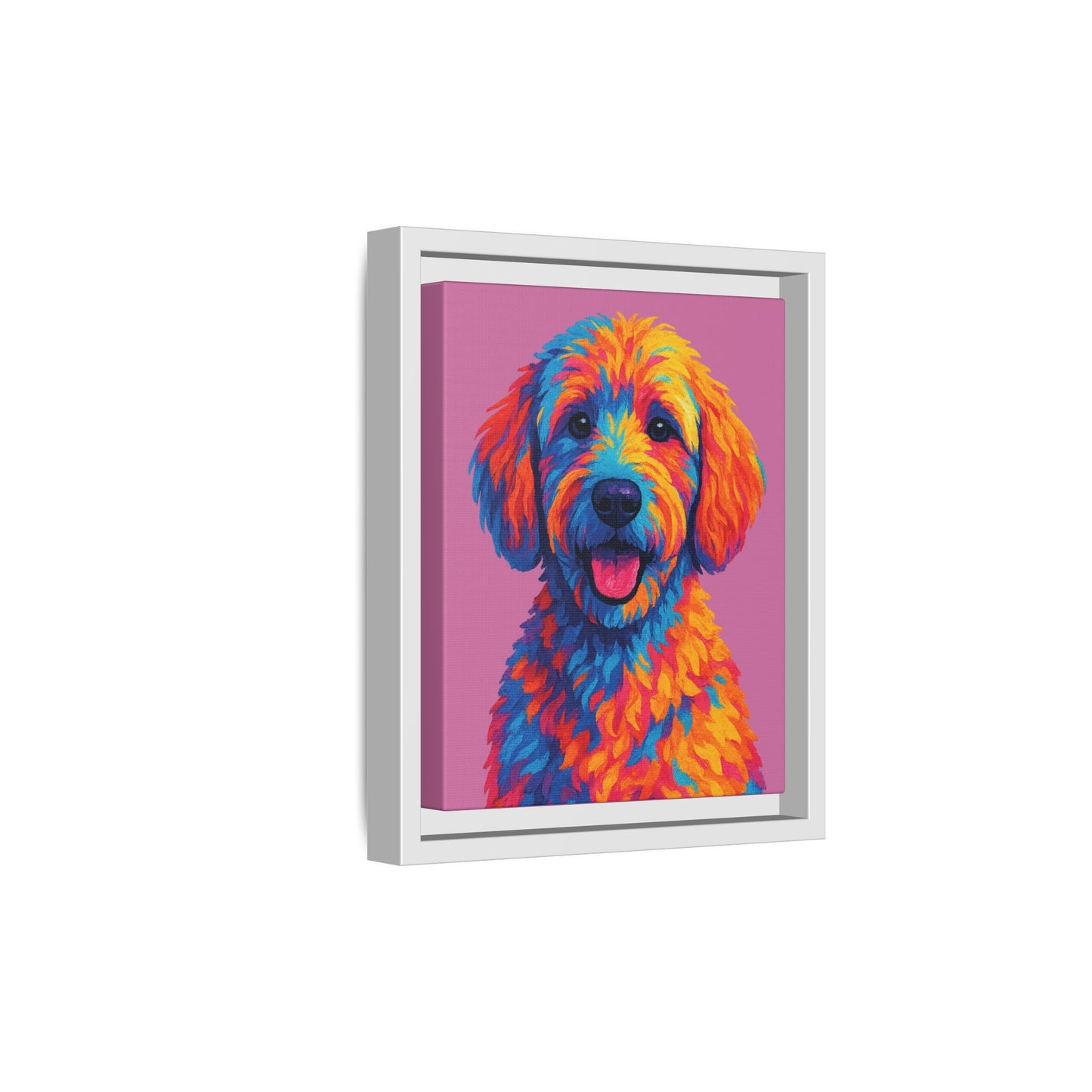 Matte Canvas, Framed (Multi-color) - The Pup Factory - Azalea Goldendoodle