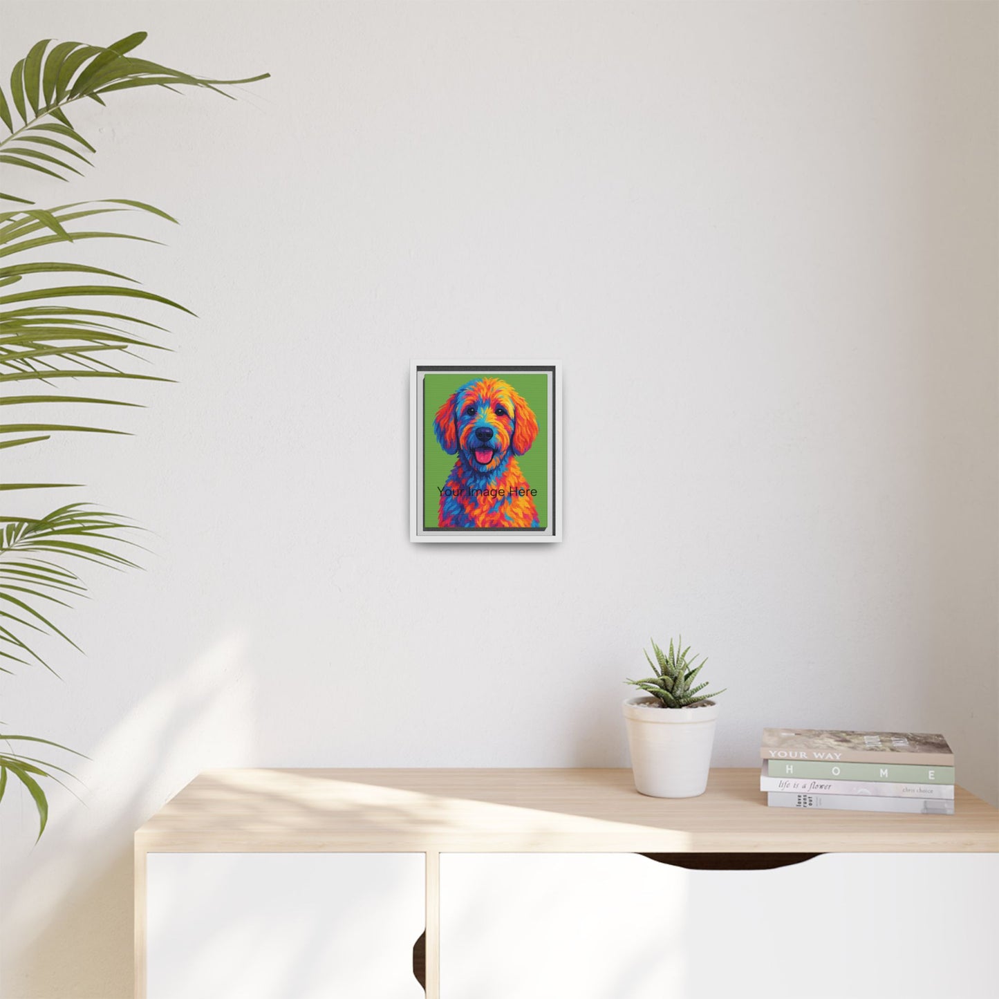 Personalized - Matte Canvas, Framed (Multi-color) - The Pup Factory - Custom Image