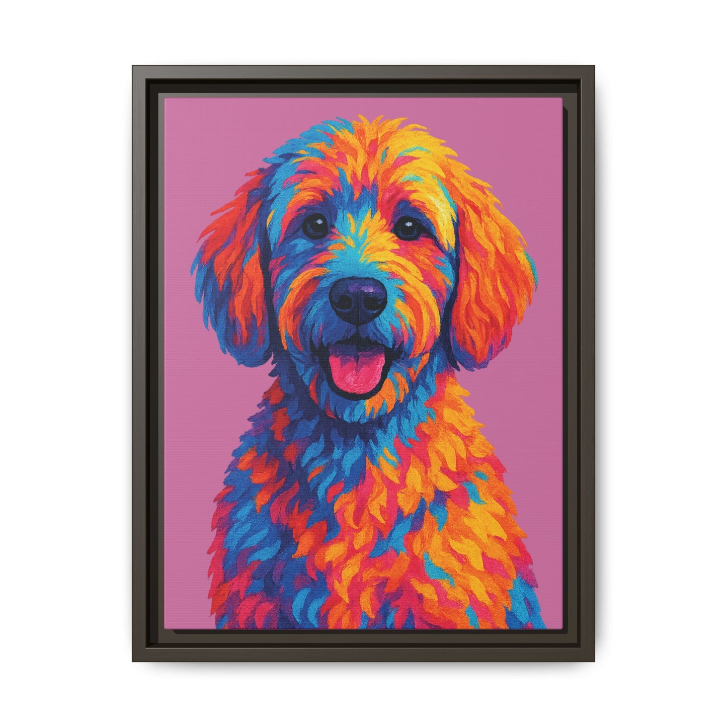 Matte Canvas, Framed (Multi-color) - The Pup Factory - Azalea Goldendoodle