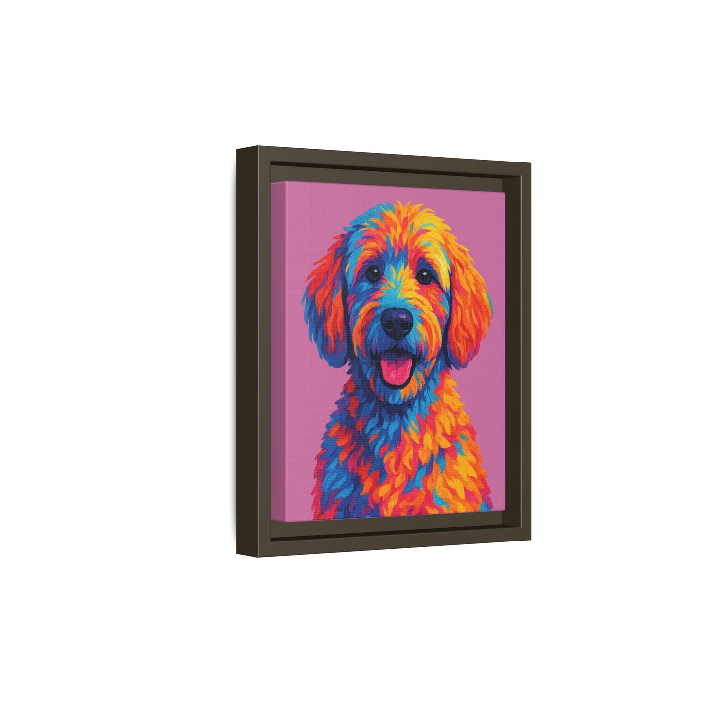 Matte Canvas, Framed (Multi-color) - The Pup Factory - Azalea Goldendoodle